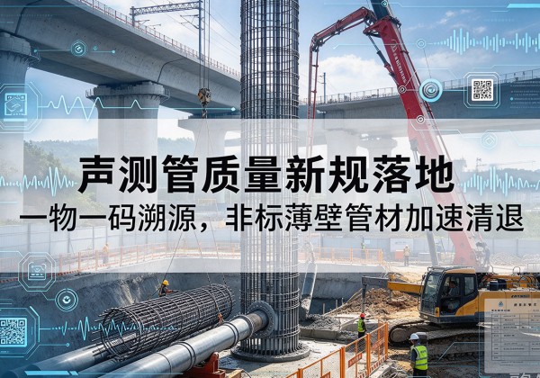 李沧声测管质量新规落地，一物一码溯源，非标薄壁管材加速清退
